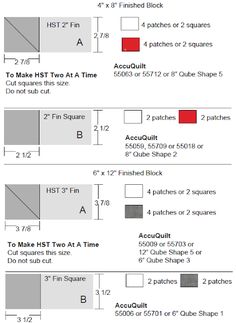 the instructions for how to make quilt squares