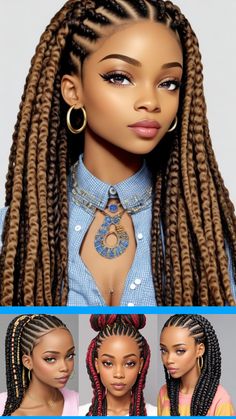 Braid Hairstyles With Curls, Box Braids Hairstyles With Curls, Braids Hairstyles With Curls, Hairstyles With Curls, Stylish Braids, Box Braid Hairstyles, Latest Hair Braids, Hair Braid Patterns, Haircut Design