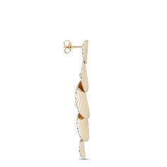 If you’re looking for stunning, sophisticated and unconventional, these two-tone dangle earrings in 14k white and yellow gold check every box. As part of our Toscano Collection, they are expertly crafted in Italy and made for a lifetime of fashion. The white gold borders enhance the seashell-like texture for a truly unique look. 14k White Gold Linear Earrings, Elegant Yellow Gold Diamond Earrings For Evening, Yellow Gold Diamond Cut Earrings For Evening, Polished Yellow Gold Diamond Drop Earrings, Luxury 14k White Gold Linear Earrings, Elegant Gold Diamond Cut Earrings, Elegant Yellow Gold Plated Diamond Earrings, Gold Sterling Silver Diamond Earrings For Evening, Yellow Gold Plated Drop Diamond Earrings