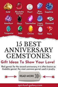 Anniversary stones are best presented as gifts to your spouse to demonstrate love, devotion, support, and appreciation. These are gemstones to thank your partner for the amount of time you have spent together. 14th Anniversary, Orange Gem, 11th Anniversary, Gold Necklace Simple, Types Of Opals, Opal Color, Rhodolite Garnet, Blue Gems