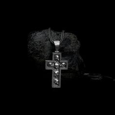 Introducing our new Skulls in Cross Necklace! This unique and stylish necklace is handmade from high quality 925 sterling silver. It's the perfect accessory for any outfit, whether you're dressing up or dressing down. This necklace is a great way to show your edgy side. The skulls add a bit of edge and attitude, while the cross keeps it classy. It's the perfect mix of badass and chic. Whether you're going out on the town or just running errands, this necklace is sure to turn heads. What are you waiting for? Get yourself a Skulls in Cross Necklace today! ➤ Item Details * Material: 925K Sterling Silver * Pendant Diameter: 2.44x3.84 cm * Pendant Weight : 14-15 Grams   ➤ Chain Details - 18 Inches = 4.60 Grams - 20 Inches = 5.15 Grams - 22 Inches = 5.65 Grams - 24 Inches = 6.10 Grams  - 26 Inch Silver Gothic Box Chain Jewelry, Gothic Cross Pendant Necklace With Engraving, Gothic Cross Necklace With Oxidized Finish, Gothic Oxidized Cross Necklace, Gothic Silver Box Chain Necklace, Gothic Cross Pendant With Oxidized Finish, Gothic Oxidized Cross Pendant Jewelry, Gothic Engraved Cross Necklace, Gothic Cross Engraved Necklace