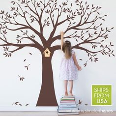 Family Tree Decal for Home and Baby Nursery Family Tree Decal, Interiors Bedroom, Family Tree Wall Decal, Tree Decals, Photo Wall Gallery, Gallery Wall Inspiration, Family Tree Wall, Living Modern, Tree Wall Decal