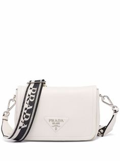 Shop Prada small Flou shoulder bag with Express Delivery - FARFETCH Purse Small Cute, Prada Small Bag, Expensive Bag, Luxury Bags Collection, White Purse, Girly Bags, Fancy Bags, Luxury Purses, Pretty Bags