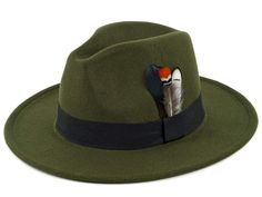 PRICES MAY VARY. Material - 65% cotton, 35% polyester. Breathable, lightweight and comfortable for all-day wear. Classic & Timeless Fedora - Classic felt hat shape with black band, Make you so trendy, Elegant and charming. Removable Natural Feathers - Classic design with removable feathers make you so fashion, elegant and charming. The feather jewelry is handmade from birds naturally shed feathers, Very beautiful. Because every feather is different, The shape of each feather jewelry will be a li Fedora Hats For Men, Wide Brim Felt Hat, Fedora Hat Men, Fedora Hats, Wool Fedora, Black Baseball Cap, Mesh Hat, Feather Jewelry, Strapback Hats