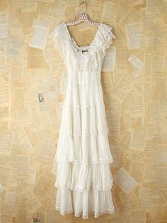 Vintage Gunne Sax Maxi Dress 1900s Dress, Vintage White Lace Dress, Summer Attire, Victorian Clothing, Beautiful Clothes, Bohemian Fashion, Bohemian Clothes