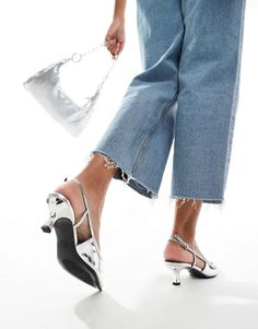 Shoes by ASOS DESIGN Bringing back day-to-night Adjustable slingback strap Pin-buckle fastening Pointed toe Kitten heel Kitten Heel Shoes, Kitten Heel, The Struts, Kitten Heels, Must Haves, Shoes Heels, Latest Trends, Asos, Buckle