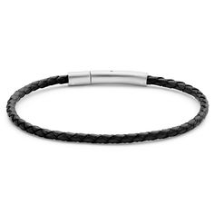 * Genuine leather
 * Surgical-grade stainless steel
 * Connect multiple for an overlapping stack Modern Leather Braided Bracelet For Everyday, Modern Braided Bracelets With Stainless Steel Clasp For Everyday, Minimalist Bracelets For Everyday Use, Modern Everyday Braided Bracelet With Stainless Steel Clasp, Minimalist Bracelets With Stainless Steel Clasp For Everyday Use, Modern Braided Jewelry For Everyday, Modern Braided Bracelets With Stainless Steel Clasp, Modern Braided Bracelet With Stainless Steel Clasp, Minimalist Braided Bracelet For Everyday Use