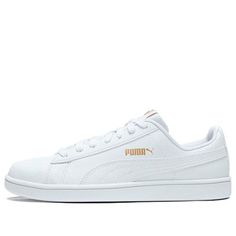 PUMA Up 'White Gold' 372605-07 (SNKR/Skate/Unisex/Low Top/Non-Slip/Wear-resistant) White Synthetic Skate Shoes For Sports, White Breathable Synthetic Skate Shoes, White Skate Shoes For Sports, Classic Synthetic Skate Shoes For Sports, Sporty White Slip-resistant Skate Shoes, Casual White Synthetic Skate Shoes, White Slip-resistant Skate Shoes For Streetwear, Classic White Skate Shoes For Sports, Casual White Slip-resistant Skate Shoes