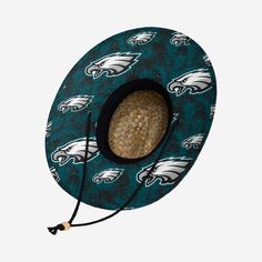 Philadelphia Eagles Floral Straw Hat FOCO - FOCO.com Summer Beach Hats With Adjustable Fit, Summer Outdoor Woven Sun Hat, Woven Sun Hat For Summer Outdoors, Adjustable Fit Beach Cap, Adjustable Cap For Beach, Adjustable Beach Cap, Adjustable Fit Straw Hat For Summer, Adjustable Fit Straw Hat For Spring And Summer, Adjustable Fit Summer Straw Hat For Spring