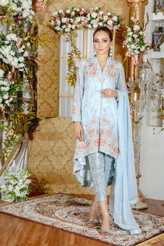 Wisteria | Pakistani Designer Outfit | Sarosh Salman Party Outfit Formal, Luxury Pret, Casual Party Outfit, Designer Outfit, Pakistani Suit, Pakistani Fashion Casual, Net Dress, Pure Chiffon, Hand Mehndi