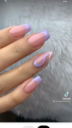 Light Purple Nails, Purple Acrylic Nails, Simple Acrylic Nails, Classy Acrylic Nails