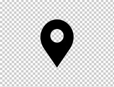 a black and white map pointer icon on a transparent background png clipart free