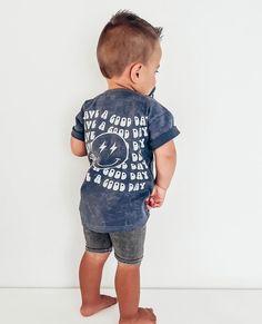 A fun everyday tee with an important reminder! Accurate sizing for the perfect fit. Machine wash with like colors in cold water and tumble dry on low. Skater Boy Clothes, Tshirt Printing Business, Tshirt Printing, Boys Denim, Boys Graphic Tee, Nursery Gift, Baby Tees, Have A Good Day, Kids Style