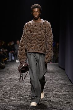 Milan Fashion Week Men, Men Fashion Show, Knitwear Fashion, Versatile Outfits, Ermenegildo Zegna, Dakota Johnson