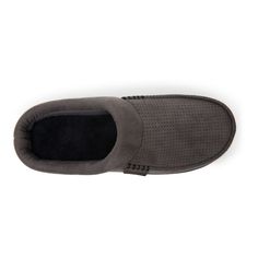 Kick up your feet and take it easy in these men's cozy slippers from Dearfoams.Kick up your feet and take it easy in these men's cozy slippers from Dearfoams.Click this FOOTWEAR GUIDE to find the perfect fit and more!SHOE FEATURESBreathable perforated upperSHOE CONSTRUCTIONPolyester upper, insole, lining & cuffThermoplastic rubber outsoleSHOE DETAILSRound toeSlip onMemory foam padded footbedIndoor/outdoor textured solesMachine washImported Size: Small. Color: Med Grey. Gender: male. Age Group: a Cozy Slippers, Clog Slippers, Slippers Cozy, Take It Easy, Memory Foam, Clogs, Age Group, Perfect Fit, Slippers