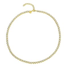 Our iconic simulated diamond baroness necklace is our modern take on the classic tennis style necklace and is now available in 21.5 inches. This iconic tennis style necklace features 122 simulated diamonds in bezel settings throughout. Product Details: 21.5" Necklace with 2" extender 18k Gold Plated Over Brass or Silver Plated Over Brass Stone: 3mm White CZ Lobster Clasp Sold Individually SKU: N4835 Handcrafted jewelry designed in Los Angeles. “I design fashion and fine jewelry that makes you fe Melinda Maria Jewelry, Gold Chocolate, Tennis Style, Tennis Necklace, I Design, Champagne Gold, Style Necklace, White Rose Gold, Silver Turquoise