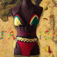 Handmade, crochet bikini.  Made with soft, lightweight.  Great to wear on the beach, pool or photo shoot.  Can stretch for a tighter fit.  Bra ties around the neck and back in the back and is adjustable.  All sizes welcome.  Please inquire about sizing prior to ordering, as larger sizes may have additional costs.  Providing measurements increase the likeliness of best fit.  Outfit is made to order for these reasons.  Small: 34 bust; waist 26; hips 36-38 Medium: 38-40 bust; 30-32 waist; 39-41 hip Festival Crochet Stretch Swimwear, Crochet Swimwear For Beach Party, Crochet Stretch Swimwear For Beach Party, Stretch Crochet Swimwear For Beach Party, Crochet Swimwear For Beach Party In Beach Season, Crochet Swimwear For Beach Party During Beach Season, Crochet Swimwear For Summer Beach, Crochet Swimwear For Beach Season, Summer Crochet Swimwear For Poolside