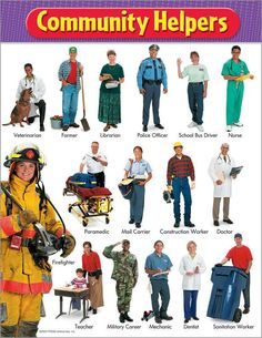 a poster with many different types of people in firefighter gear on it's front cover