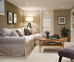 the living room is clean and ready for us to use in its new owner's home