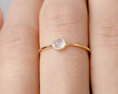 Zirconia Open Ring Gemstone Jewelry Dainty Stacking Ring | Etsy Vintage Jewelry Diy, Diy Jewelry Rings, Stacked Wedding Rings, Ring Trends, Golden Jewelry, Rainbow Moonstone Ring, Wedding Ring Designs, Handcrafted Rings, Moonstone Ring