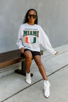 MIAMI HURRICANES FIGHTING SPIRIT DROP SHOULDER LONG SLEEVE TEE WITH RIBBED NECKLINE AND CUFFS Oversized Long Sleeve Fan Apparel Tops, Team Spirit Long Sleeve T-shirt, Varsity Long Sleeve T-shirt For Fan Merchandise, Long Sleeve Varsity T-shirt For Fans, Sporty Drop Shoulder Tops For College, Casual Long Sleeve Fan Merchandise Tops, Casual Long Sleeve Tops For Fan Merchandise, Collegiate Long Sleeve Sweatshirt Fan Merchandise, Long Sleeve Team T-shirt For Streetwear