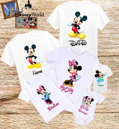 Disney Family T-Shirts Mickey Mouse Minnie Mouse Shirt Family | Etsy Minnie Baby Shower, Birthday Family Shirts, Minnie Mouse Shirt, Baby Shower Shirts, Family T Shirts, Minnie Mouse Shirts, Mickey Mouse Minnie Mouse, Disneyland Trip, Disney T