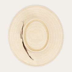 The Batterson Straw Hat is crafted with a firm finish from high-quality 100% Shantung straw. Unique, lightweight and statement-making, it has a 3 1/2” oval gambler crown and a 3” flat brim, complemented by a cotton cord hat band with removable feather detail and a genuine leather sweatband for a time-tested fit and all-day comfort. Handmade in the U.S.A. with the finest construction and materials, our straw hats are made to stand the test of time. 3 1/2" Oval Gambler Crown 3” Flat Brim Cotton Co Cheap Classic Hat Band For Spring, Country Style Straw Hat With Flat Crown For Beach, Spring Boater Hat With Flat Brim, Natural Toquilla Straw Boater Hat For Rodeo, Country Style Flat Crown Straw Hat For The Beach, Country Style Flat Crown Straw Hat For Beach, Western Straw Hat With Flat Crown For Beach, Western Style Straw Hat For Beach With Flat Crown, Western Style Natural Toquilla Straw Boater Hat