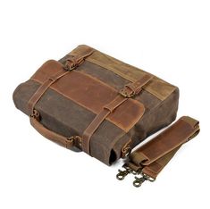 Are you seeking a canvas messenger bag to accompany you on meetings, outings, camping trips, weekend trips, or simply to carry your daily belongings? You have on the right place, my gentlemen and gentlewomen.





The Canvas Messenger Bag "Negotium" is constructed of waxed canvas and leather elements. It is highly adaptable to a wide range of apparel styles! You'll be able to carry whatever you need while being stress-free.





Our Canvas Messenger Bag "Negotium" is simple to use with its magne Vintage Waxed Finish Laptop Bag For Everyday, Vintage Business Shoulder Bag With Waxed Finish, Vintage Waxed Finish Laptop Bag, Vintage Laptop Bag With Adjustable Strap For Everyday, Brown Satchel Laptop Bag With Canvas Lining, Brown Leather Laptop Bag With Canvas Lining, Brown Canvas Briefcase With Waxed Finish, Vintage Brown Laptop Bag With Leather Handles, Vintage Waxed Satchel Laptop Bag