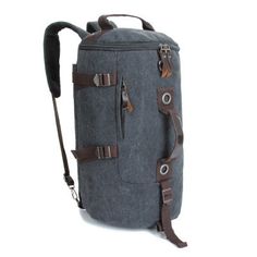 Men Canvas Travel Hiking Shoulder Bag  Sports Bag Computer Bag Cool Backpacks For Men, Man Travel, Men Back, Minimalist Bag, Shoulder Backpack, Camping Backpack, Vintage Canvas, Computer Bags, Canvas Backpack