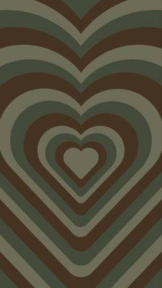 an image of a heart pattern in brown and green