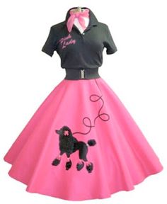 1950s Poodle Skirt, Poodle Skirt Costume, 50s Sock Hop, Poodle Skirts, 1950 Fashion, Sock Hop, Poodle Skirt, Witchy Crafts