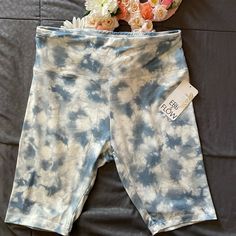 Very Cute Tie Dye Biker Shorts , Super Soft Stretchy Material. Great For Summertime! Brand New Casual Blue Biker Shorts For Spring, Casual Blue Biker Shorts With Built-in Shorts, Blue Short Biker Shorts For Loungewear, Casual High Waist Tie Dye Bottoms, Casual Blue Biker Shorts For Summer, Casual Blue Mid-thigh Biker Shorts, Casual Blue Mid-thigh Length Biker Shorts, Casual Blue Biker Shorts, Casual High Waist Light Blue Activewear