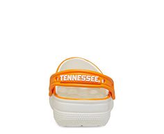 Crocs University of Tennessee Classic Men s/Women s Clog Show off your pride and college sports fandom with the University of Tennessee Classic unisex Clog by Crocs. The Iconic Crocs Comfort material offers lightweight, flexible cushioning and a gentle massaging sensation, while the well-ventilated upper circulates air for a cool, dry fit in these Volunteer Crocs. Synthetic upper Slip-On w/heel strapIconic Crocs Comfort footbedEVA outsole White Sporty Clogs For Summer, Sporty White Clogs For Summer, Sporty White Summer Clogs, White Sporty Clogs For Sports, Sporty White Clogs For Sports, Sporty White Synthetic Clogs, Sporty White Fade-resistant Clogs, Sports White Clogs With Cushioned Footbed, White Sports Clogs With Cushioned Footbed