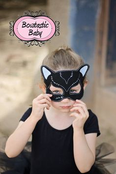 Black Cat Mask for Halloween.  Colors can be changed. Halloween kitty Halloween Cat Design Eye Mask, Halloween Cat Design Mask For Costume Party, Halloween Masquerade Mask With Cat Design, Halloween Cosplay Cat Design Mask, Halloween Cat Design Masks With Cat Ears, Black Cat Mask, Mask For Halloween, Halloween Kitty, Halloween Colors