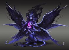 ArtStation - Sphinx of the depths Demon Design, Demon Prince, Legendary Monsters, Demon Lord, Dungeons And Dragons Classes, New Fantasy, Alien Concept Art