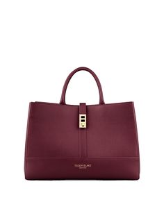 Channelling classic & modern lines it’s the perfect bag. Crafted in Italy with Palmelatto Leather Teddy Blake, Trendy Purses, Goal Digger, Purple Bag, Bags Messenger, Office Bag, Trendy Handbags, Handbags Affordable, Classic Handbags