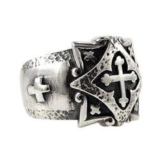 Celtic Cross 925 Sterling Silver Band Ring  100% polished solid sterling silver  Stamp.925 trademark inside the band  Ring face measures: 14mm x 15mm   Ring Weight : 13 Grams.    The Celtic Cross 925 Sterling Silver Ring is a complex symbol, signifying faith, honour and memory. It has a gothic edge to it, often being used as a grave marker as a sign of Celtic ancestry.  Our ring has been adorned with intricate design, featuring a large Celtic cross at the heart of the ring, and several complemen Symbolic Silver Open Ring, Silver Sterling Silver Signet Ring With Thick Band, Silver Sterling Thick Band Signet Ring, Silver Sterling Silver Wide Band Ring, Adjustable Sterling Silver Signet Ring, Silver Symbolic Wide Band Rings, Cross-shaped Stainless Steel Ring For Gift, Cross Shaped Stainless Steel Rings For Gifts, Stainless Steel Cross Rings For Gifts