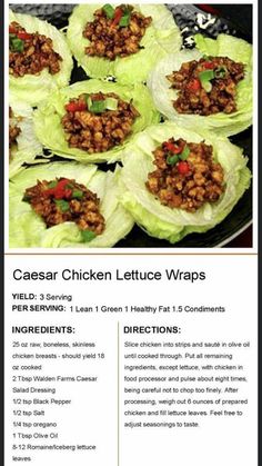 the recipe for casserole chicken lettuce wraps