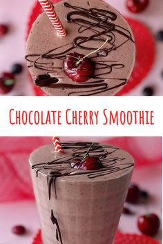 vegan healthy chocolate cherry smoothie recipe Valentine Food Ideas, Healthy Things To Eat, Cherry Smoothie Recipes, Healthy Meal Replacement, Recovery Smoothie, Smoothie Popsicles, Workout Drinks, Valentines Day Recipes, Valentine Food