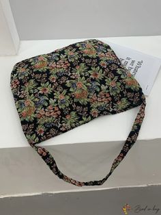 BirdinBag - Stylish Floral Print Shoulder Bag Floral Graphic, Linen Material, Word Wrap, Bag Women, Olivia Mark, Hobo Bag, Bag Pattern, Shoulder Bag Women, Bags Women