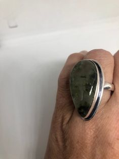 Vintage green moss agate Ornate German Silver Vintage ring, does not tarnish Size 8.25 can be re sized, my jeweler charges a $10 - $15 fee All rings are shipped free in the US in a nice gift box. Check out our over a THOUSAND great reviews Engraving is $4 per letter and is not always perfect depending on the piece. It can take a few days if the jeweler is busy. This is payable to Paypal Judithsltd@gmail.com Green Oval Moss Agate Jewelry, Green Moss Agate Oval Jewelry, Green Moss Agate Ring Jewelry, Green Moss Agate Jewelry With Large Stone, Green Agate Oval Rings, Green Moss Agate Gemstone Ring, Green Oval Agate Rings, Adjustable Green Teardrop Ring, Green Moss Agate