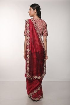 Shop for Soumodeep Dutta Silk Woven Stripe Saree With Embroidered Blouse for Women Online at Aza Fashions Red Pre-draped Saree With Sheer Dupatta For Eid, Elegant Red Tissue Silk Choli, Elegant Red Blouse For Eid, Red Unstitched Blouse Piece For Eid, Red Chanderi Blouse For Eid, Red Cotton Silk Pre-draped Saree For Puja, Traditional Red Pre-draped Saree With Sheer Dupatta, Red Traditional Pre-draped Saree With Sheer Dupatta, Red Pre-draped Saree With Sheer Dupatta For Festivals