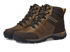 Wolverine Heritage Chisel 2 Waterproof Hiker - Men's Hiking Boots : Gravel : Protect your feet on those hiking adventures wearing the Wolverine Heritage Chisel 2 Waterproof Hiker. Leather upper. Man-made lining. Removable man-made insole with Fatigue-fighting EPX technology provides excellent cushioning and flexes with your foot for easy movement. Closed round-toe with toe-cap. Lace-up closure. Ankle-length water-proof construction. Man-made outsole. Imported. Weight of footwear is based on a si Sporty Insulated Work Boots For Walking, Secure Fit Waterproof Boots For Outdoor, Waterproof Brown Walking Shoes, Waterproof Boots With Round Toe For Outdoor Activities, Gore-tex Hiking Boots For Outdoor Work, Waterproof Boots With Secure Fit For Outdoor Activities, Ergonomic Hiking Boots With Round Toe For Outdoor, Weatherproof Round Toe Walking Shoes For Outdoor Work, Waterproof Hiking Boots With Round Toe And Secure Fit