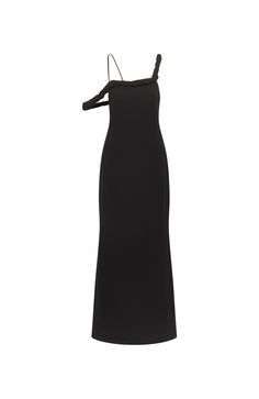 The Yara Maxi Dress is a striking blend of contemporary style and elegance with a modern twist. This dress features a twisted detail neckline offering a sophisticated yet stylish look. The closed back design allows to wear it with a strapeless bra making it comfortable for all body types. Crafted in a slightly mermaid maxi-length silhouette, the dress is fully lined for added comfort. maxi length fully lined mermaid style maxi Black Tie-back Evening Dress For Gala, Black Tie Back Evening Dress For Gala, Sleek Evening Maxi Dress With Tie Back, Chic Ruched Dress For Black-tie Events, Chic Asymmetrical Neckline Dress For Black-tie Events, Chic Dress With Asymmetrical Neckline For Black-tie Events, Chic Dresses For Black-tie Events With Asymmetrical Neckline, Black Tie Back Evening Dress For Formal Occasions, Elegant Asymmetrical Dress With Tie Back