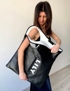 Oversized Shoulder Bag, Leather Laptop Tote, Large Leather Handbags, Custom Purses, Large Hobo Bag, Soft Leather Handbags, Unique Handbags, Soft Leather Bag, Laptop Tote