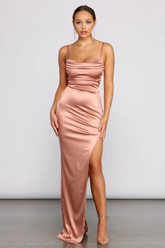 Club Dresses & Bodycon Dresses | Tight to Fitted Sexy Dresses | Windsor Glitter Prom Dresses, Satin Formal Dress, Red Satin Dress, Satin Wrap Dress, Evening Party Gowns, Sequin Prom Dresses, Green Prom Dress, School Looks, Satin Prom Dress