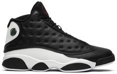 As its moniker suggests . the Air Jordan 13 Retro ‘Reverse He Got Game’ offers a flip on the OG colorway of the sneaker nominally associated with Spike Lee’s 1998 film. Basic black is applied to the mid-top’s tumbled leather toe and side panels . contrasted by a crisp white finish on the rest of the upper. Breaking up the two-tone palette is a green holographic ‘cat eye’ and a red Jumpman logo on the tongue. Synthetic Jordan Shoes For Sports With Rubber Sole, Synthetic Basketball Shoes With Contrast Sole, Jordan Sports Shoes With White Sole And Branded Insole, Mid-top Synthetic Jordan Shoes With Contrast Sole, High-top Jordan Shoes With Contrast Sole For Sports, Sports Basketball Shoes With Contrast Sole, Air Jordan 1 Dior, Jordan 1 Dior, He Got Game