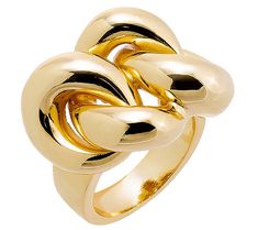 The wow factor is strong with this one. Boasting a chunky chain-link design and brilliant polished finish, this ring makes a bold statement in a big way. From by Adina Eden. Link Design, Wow Factor, Chain Ring, Wow Products, Chain Link, Gold Ring, Eden, Statement Rings, Gold Rings