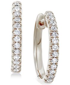 A millennial classic. Light up any look with these lovely diamond hoop earrings. White Gold Diamond Earrings, Fashion Reference, Small Hoop Earrings, Gold Diamond Earrings, Earrings 3, Diamond Hoop Earrings, Jewelry Repair, Hoop Earrings Small, Diamond Clarity