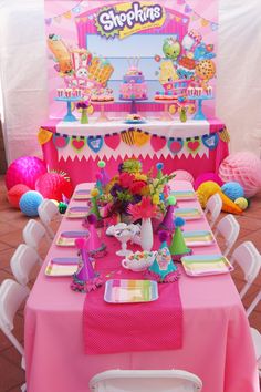 Shopkins Birthday Party | Kara's Party Ideas Lila Party, Spa Birthday Parties, Spa Birthday, Spa Party